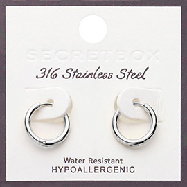 SECRET BOX_Stainless Steel Mini Hoop Earrings