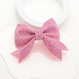 Sparkly Bling Stone Bow Hair Barrette