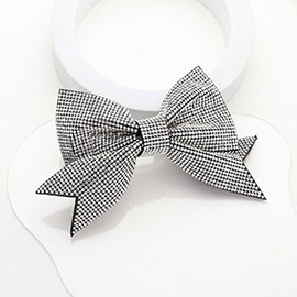 Sparkly Bling Stone Bow Hair Barrette