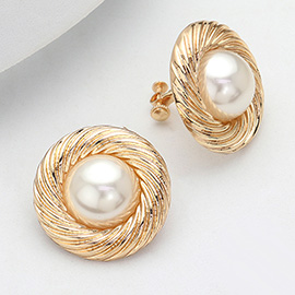 Pearl Clip On Earrings