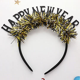 HAPPY NEW YEAR Tinsel Headband