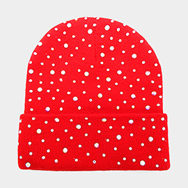 Bling Studded Beanie Hat