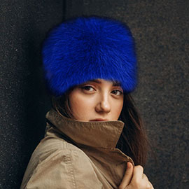 Faux Fur Furry Cossack Style Winter Hat