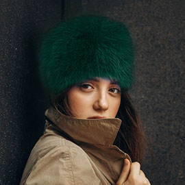 Faux Fur Furry Cossack Style Winter Hat