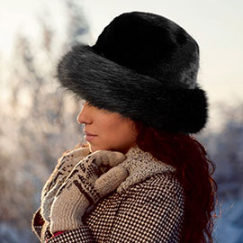 Faux Fur Russian Style Plush Bucket Hat