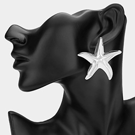 Metal Starfish Earrings