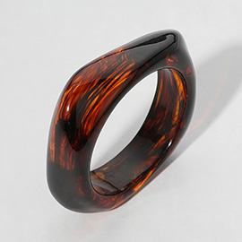 Celluloid Acetate Chunky Bangle Bracelet