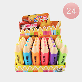 24PCS - Dream Crayon Lip Balms