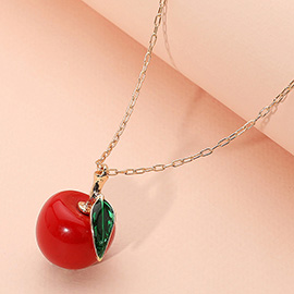 Apple Pendant Necklace