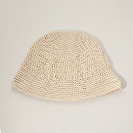 Crochet Knit Bucket Hat