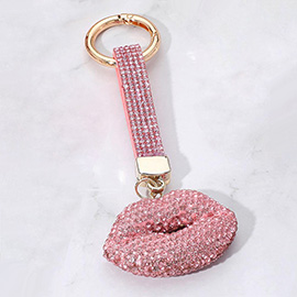 Bling Studded Lips Keychain / Bag Charm