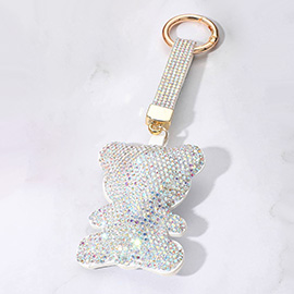 Bling Studded Teddy Bear Keychain / Bag Charm