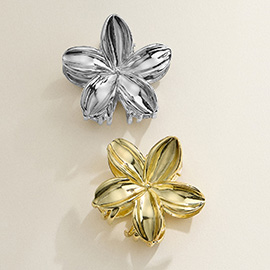 Metal Flower Hair Claw Clip