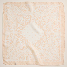 Abstract Pattern Printed Square Silky Satin Scarf