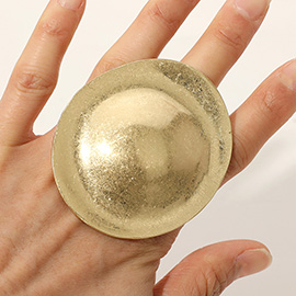 Oversized Metal Dome Statement Stretch Ring