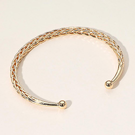 Metal Braided Cuff Bracelet