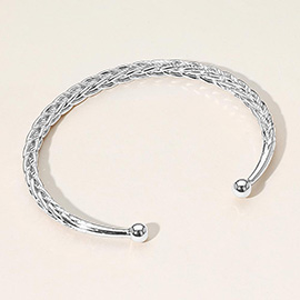 Metal Braided Cuff Bracelet