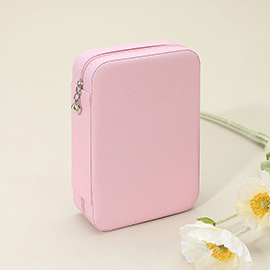 Faux Leather Portable Jewelry Box