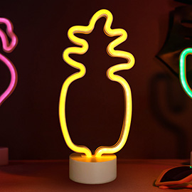 Neon Night LED Pineapple Light Stand