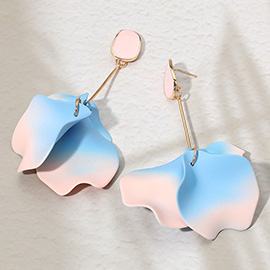 Ombre Petal Dropdown Dangle Earrings