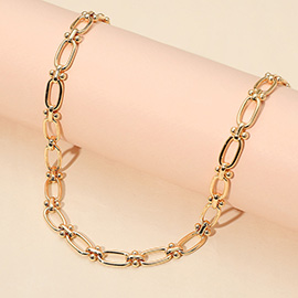 Brass Metal Hardware Chain Necklace