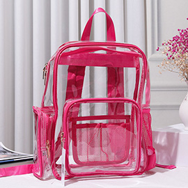 Clear Transparent School Backpack Bag