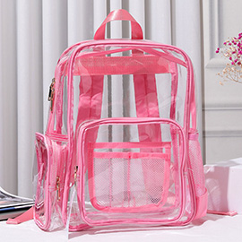 Clear Transparent School Backpack Bag