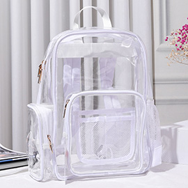 Clear Transparent School Backpack Bag