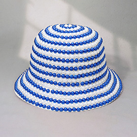 Pearl Embellished Bucket Hat
