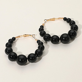 Pearl Hoop Earrings