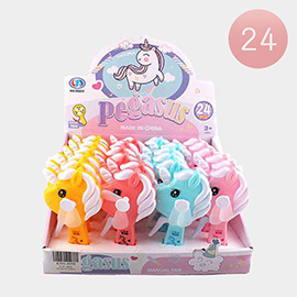 24PCS - Portable Unicorn Handheld Fans