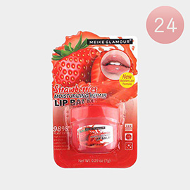 24PCS - Stawberries Moisturizing Repair Lip Balms