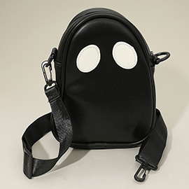 Faux Leather Cute Spooky Halloween Ghost Crossbody Bag