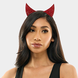 Sparkling Devil Horn Costume Halloween Party Headband