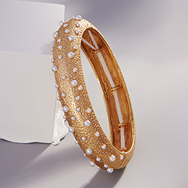 Pearl Embellished Stretch Bracelet