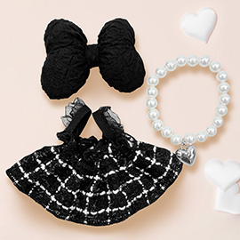 Mini Doll Tweed Dress Outfit Set