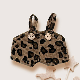 Mini Doll Leopard Pattern Overall Outfit