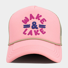 WAKE LAKE Mesh Back Trucker Hat