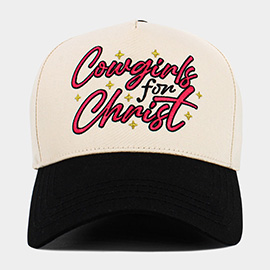 Cowgirls for Christ Embroidered Baseball Hat