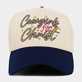 Cowgirls for Christ Embroidered Baseball Hat