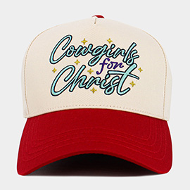 Cowgirls for Christ Embroidered Baseball Hat