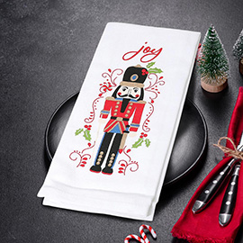 Holiday Joy Nutcracker Christmas Kitchen Towel