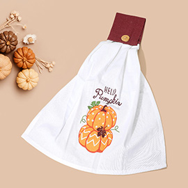 Hello Pumpkin Printed Kitchen Towel
