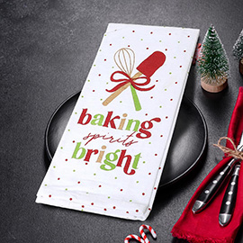 BAKING SPIRITS BRIGHT Kitchen Towel
