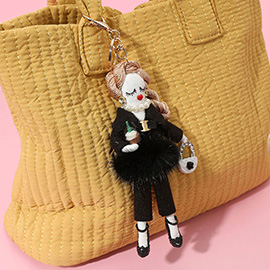 Fashion Lady Doll Keychain / Bag Charm