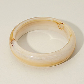 Classic Marbled Celluloid Acetate Bangle Bracelet