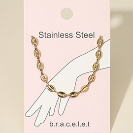 Stainless Steel Mariner Link Chain Bracelet
