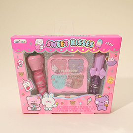 4PCS - HOTFOCUS Kids Sweet Kisses Makeup Set