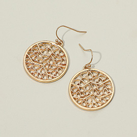 Round Filigree Dangle Earrings