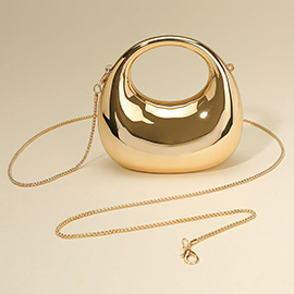 Modern Round Hardcase Mini Clutch Bag / Crossbody Bag